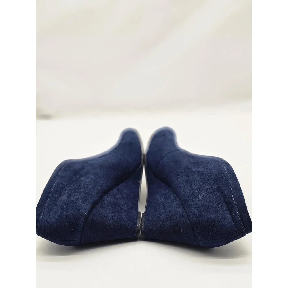 Laruen Blakwell Women's 10 Navy Blue Casual Slip On Round Toe Shoes
